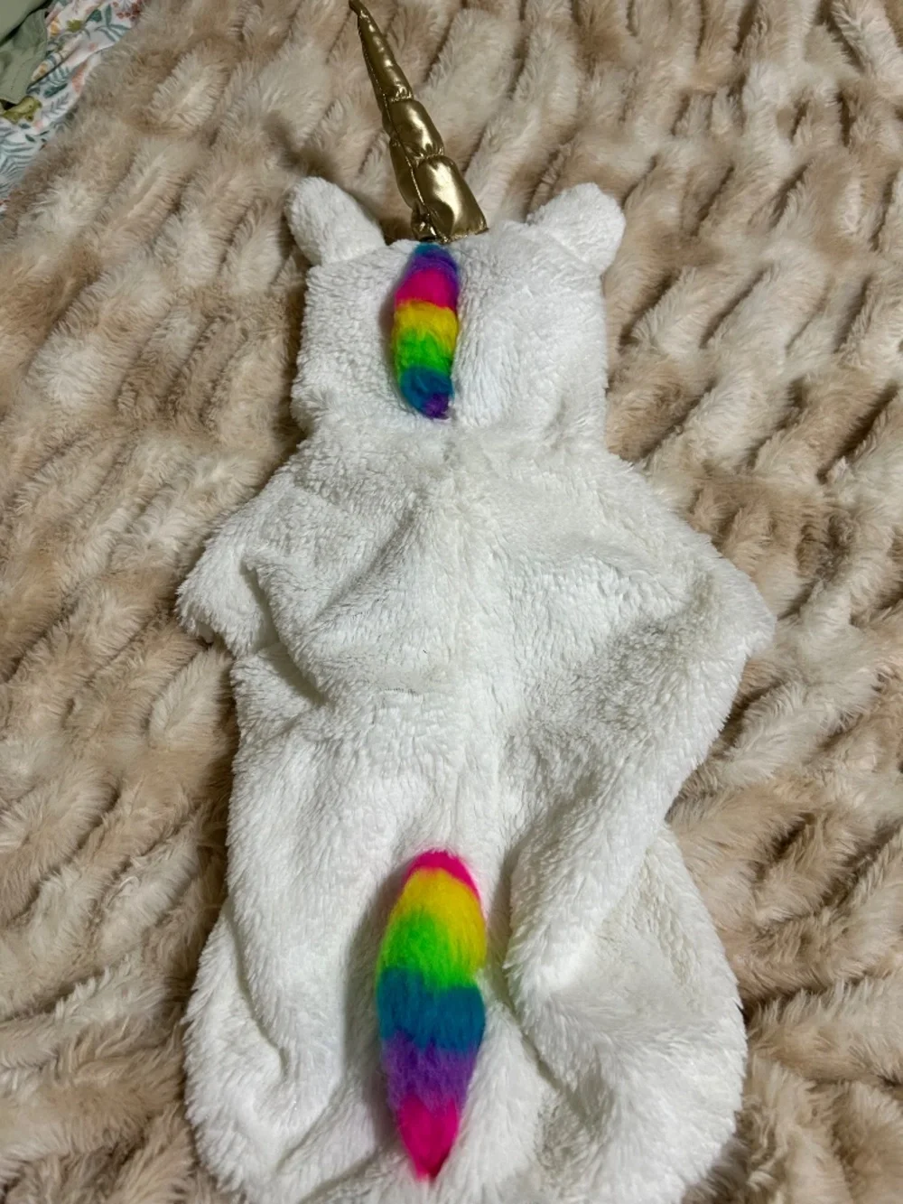 Unicorn dog Halloween costume size medium
